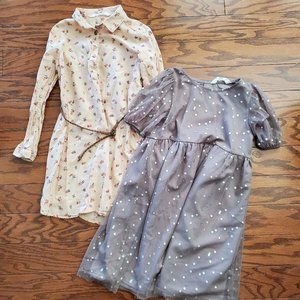 H&M Dresses (2) in Size 6X Polka dot- Floral with belt